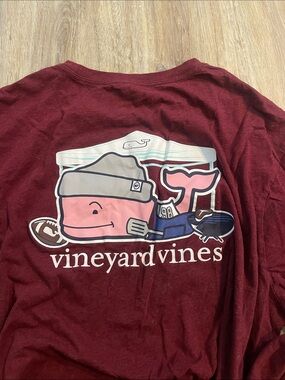 Vineyard Vines Men's Long-Sleeve football and grill tailgate